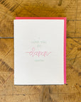 I Love You So Damn Much Letterpress Card