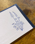 Lupine Wildflower Mini Gift Enclosure Letterpress Card