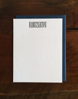Massey Custom Letterpress Notecards