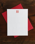 Custom Letterpress Notecards - Massey