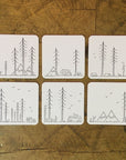 Minimal Adventure Letterpress Coasters