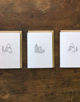 Minimal Adventure Letterpress Cards