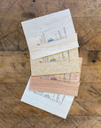 Minimal Adventure Letterpress and Watercolour Wood Print 8"x10"
