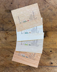 Minimal Adventure Letterpress and Watercolour Wood Print 8"x10"