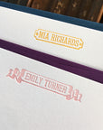 Motto Custom Letterpress Notecards