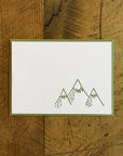 Mountains Mini Letterpress Gift Enclosure Card