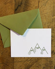 Mountains Mini Letterpress Gift Enclosure Card