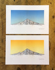 Mount Hood Letterpress Prints