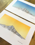 Mount Hood Letterpress Prints
