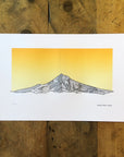 Mount Hood Oregon Letterpress Print