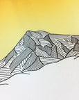 Mount Hood Letterpress Print