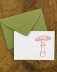 Mushroom Letterpress Gift Enclosure Card