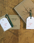 Naughty or Nice Letterpress Holiday Gift Tags
