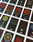 A Few Fireworks Letterpress Print Hand Painted