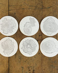 Oregon Topographic Map Letterpress Coasters