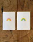 Rainbow Letterpress Cards