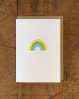 Rainbow Letterpress Card