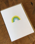 Rainbow Letterpress Card