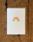 Rainbow Letterpress Card