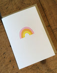 Rainbow Letterpress Card