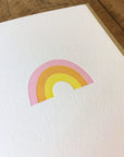 Rainbow Letterpress Card