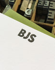 San Serif Custom Letterpress Notecards