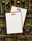 San Serif Custom Letterpress Notecards