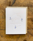 Pray For Snow Skiers Letterpress Card