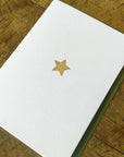 Gold Star Letterpress Card