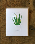 Aloe Vera Letterpress Card