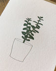 Jade Letterpress Card