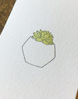 Mexican Snowball Letterpress Card