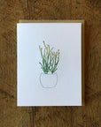 Pencil Cactus Letterpress Card