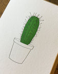 San Pedro Cactus Letterpress Card