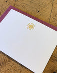 Sun Mini Gift Enclosure Letterpress Card