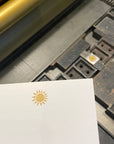 Sun Mini Gift Enclosure Letterpress Card