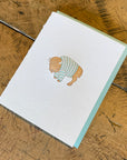 Buffalo Sweater Letterpress Card