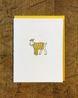 Goat Sweater Letterpress Card