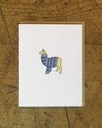 Llama Sweater Letterpress Card