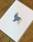 Llama Sweater Letterpress Card
