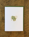 Sheep Sweater Letterpress Card