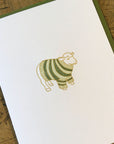 Sheep Sweater Letterpress Card