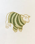 Sheep Sweater Letterpress Card