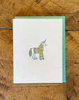 Unicorn Sweater Letterpress Card