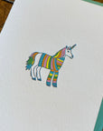 Unicorn Sweater Letterpress Card