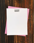 Custom Letterpress Notecards - Thunderbird