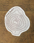 Mount Bachelor Topographic Map Sticker