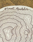 Mount Bachelor Topographic Map Sticker