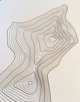 Mount Thielsen Topographic Map Letterpress Print