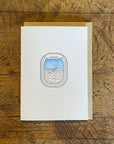 Up In The Clouds Airplane Window Letterpress Cards